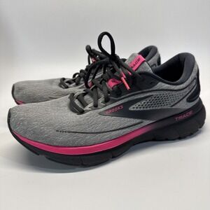 Brooks Womens Trace 2 Running Shoes Sneakers Women 10 B Gray Pink 1203751B038